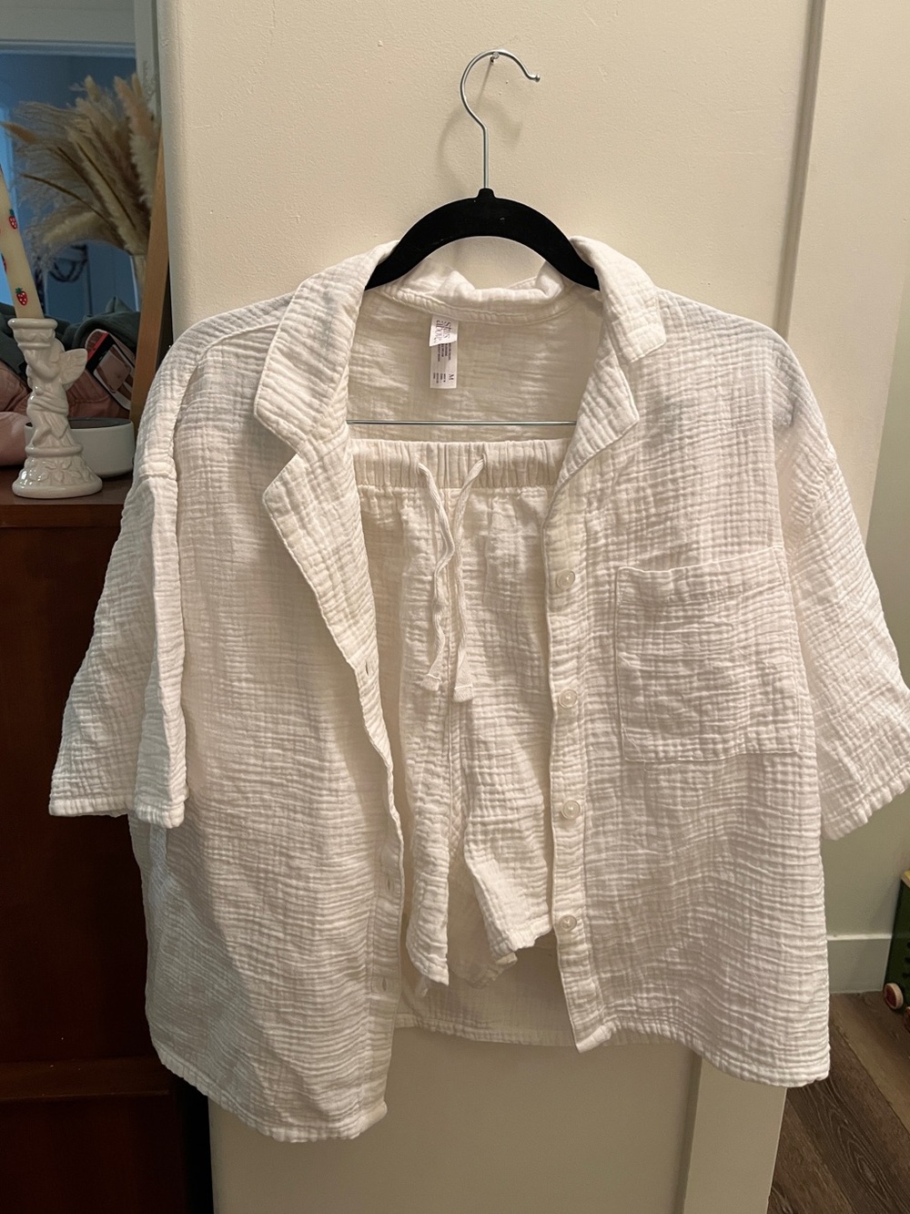Stars Above Target White Short and Button Up Top Set